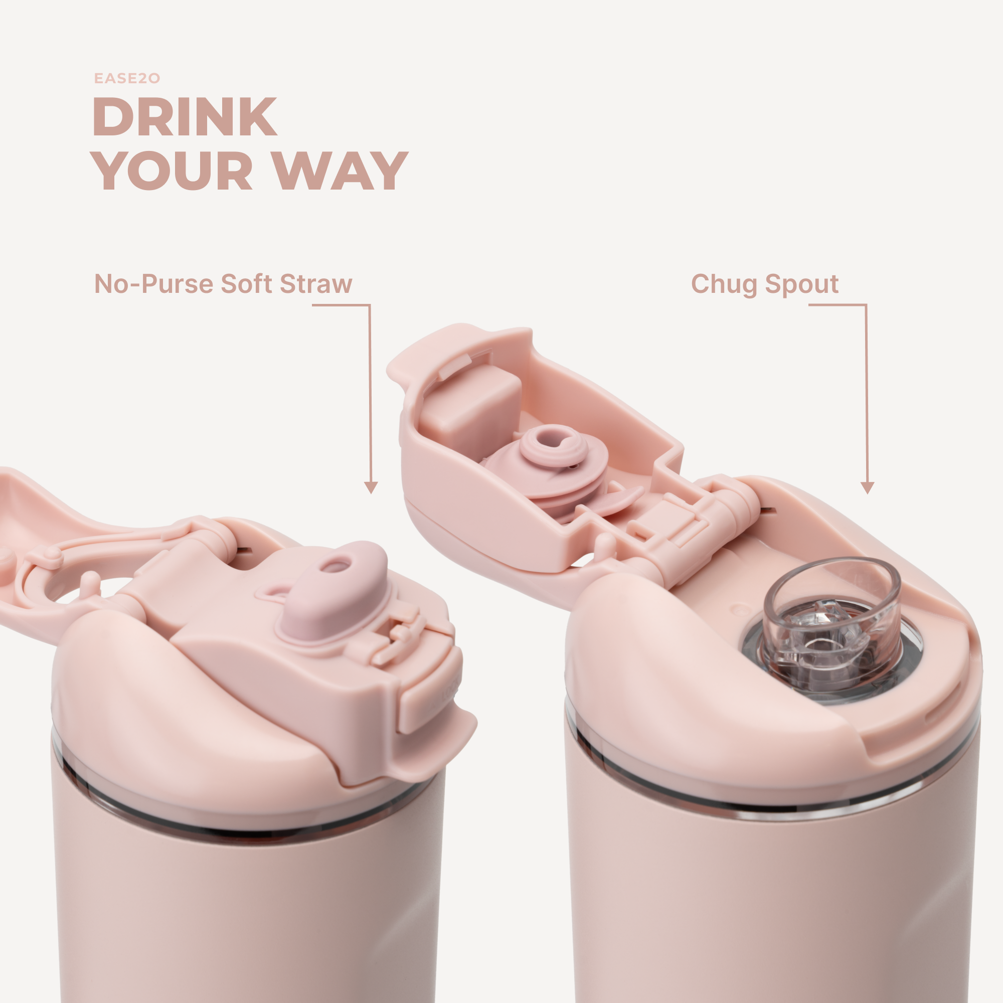 Ease2o 40oz - Dusty Rose